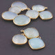 10 Pcs Aqua Chalcedony 24k Gold Plated Faceted Assorted Shape Single Bail Pendant 23mmx14mm-29mmx21mm PC852 - Tucson Beads