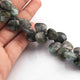 1 Strands Black Rutile Faceted Coin shape  Briolettes, , Black Rutile Briolettes 10mm-12mm 9 Inches BR363 - Tucson Beads