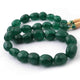 455 ct. 1 Strand Dyed Emerald Smooth Assorted Shape Necklace , Dyed Emerald Smooth Assorted Beads, Emerald Necklace - BRU119 - Tucson Beads