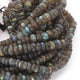1 Strand Labradorite Faceted Rondelle- Labradorite Rondelle  9mm-10mm 10 inches BR3899 - Tucson Beads
