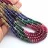 615ct. 4 Strands Of Genuine Multi Sapphire Necklace -Smooth Rondelle Beads - Rare & Natural Sapphire Necklace - Stunning Elegant Necklace -SPB0249