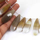 1  Strand Bio Yellow Chalcedony Faceted Briolettes - Pear Shape Briolettes  40mmx13mm-48mmx18mm  7 Inches BR1975 - Tucson Beads