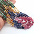 455ct.5 Strands Of Genuine Multi Sapphire Necklace - Smooth Oval Precious - Rare & Natural Necklace - Stunning Elegant Necklace SPB0244