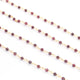 1 Feet Garnet Rosary Style Beaded Chain 925 Sterling Vermeil Chain, Garnet Sterling Vermeil Chain 3mm SRC110 - Tucson Beads