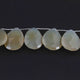 1  Strand Bio Yellow Chalcedony Faceted Briolettes - Pear Shape Briolettes  27mmx21mm  7 Inches BR2754 - Tucson Beads