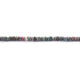 1 Strand Ruby Zosite Smooth Heishi Wheel Briolettes - Gemstone Briolettes  -5mm- 13  Inches BR01244 - Tucson Beads