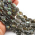 1 Strand Labradorite  Faceted Briolettes -Oval Shape Briolettes - 14mmx13mm-7.5 inch BR0149