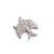 1 Pc Pave Diamond Bird Charm 925 sterling Silver Pendant - Bird Charm Pendant 20mmx22mm Pdc051 - Tucson Beads