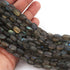 1 Long Strand Labradorite  Faceted Briolettes -Oval Shape Briolettes - 7mmx6mm-14mmx6mm - 14 inch BR0441