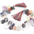 1 Long Strand Multi Stone Smooth Briolettes - Pear Shape Mix Stone Briolettes - 16mmx12mm-30mmx17mm -10.5 Inches BR2874