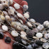 1 Strand Dendrite Opal Faceted Cushion Shape Briolettes - Dendrite Opal Cushion Shape Beads 8mm 7.5 Inches BR0153