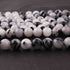 1 Strand Black Rutile  , Best Quality ,AAA Quality , Smooth Round Balls - Smooth Balls Beads -8mm 15.5 Inches BR0056
