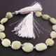 1 Strand Green Opal Faceted Oval Briolettes - Oval Shap - 8mmx7mm-13mmx12mm - 9 Inches BR410 - Tucson Beads