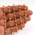 5 Feet Gold Pyrite Rondelles Rosary Style 24k Gold plated Beaded Chain- 5mm-Gold Pyrite Rondelles  Gold wire Chain  SC343