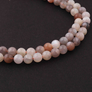 1 Strand Multi Moonstone  , Best Quality ,AAA Quality , Smooth Round Balls - Smooth Balls Beads -8mm 15 Inches BR0055 - Tucson Beads