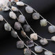 1 Strand Dendrite Opal Faceted Cushion Shape Briolettes - Dendrite Opal Cushion Shape Beads 13mm 8.5 Inches BR0158 - Tucson Beads