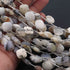 1 Strand Dendrite Opal Faceted Cushion Shape Briolettes - Dendrite Opal Cushion Shape Beads 13mm 8.5 Inches BR0158