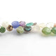 1 Long Strand Multi Stone Smooth Briolettes -Heart Shape Mix Stone Briolettes - 11mmx10mm-13mmx15mm -10 Inches BR434 - Tucson Beads