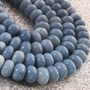 1  Long Strand Amazing Blue Oregon Opal Smooth Rondelle Shape Beads- Boulder Opal gemstone Beads- 10mm-16 Inches BR02777 - Tucson Beads