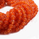 1 Strand Carnelian  Roundelles Balls beads  - Gemstone Balls beads - 5mm-6mm 10 Inches BR0725 - Tucson Beads