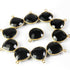 11 Pcs Black Onyx 925 Sterling Vermeil Gemstone Faceted Heart Shape Single Bail Pendant -19mmx15mm SS992