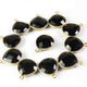 23 Pcs Black Onyx 925 Sterling Vermeil Gemstone Faceted Heart Shape Single Bail Pendant -19mmx15mm SS992 - Tucson Beads
