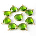 11 Pcs Peridot  925 Sterling Vermeil Gemstone Faceted Heart Shape Single Bail Pendant -18mmx15mm SS970