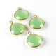 10 Pcs Green Chalcedony 925 Sterling Vermeil Gemstone Faceted Heart Shape Single Bail Pendant -19mmx15mm SS975 - Tucson Beads