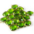 6 Pcs Beautiful Peridot 925 Sterling Vermeil Gemstone Faceted Cushion Shape Double Bail Connector -23mmx15mm SS055