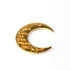 10 Pcs Beatiful Moon Charms Gold Plated Designer Copper Beads,Scratch Mat Copper Beads,Jewelry Making 28mmx9mm BulkLot GPC138