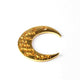 10 Pcs Beatiful Moon Charms Gold Plated Designer Copper Beads,Scratch Mat Copper Beads,Jewelry Making 28mmx9mm BulkLot GPC138 - Tucson Beads