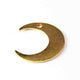 10 Pcs Beatiful Moon Charms Gold Plated Designer Copper Beads,Scratch Mat Copper Beads,Jewelry Making 28mmx9mm BulkLot GPC138 - Tucson Beads