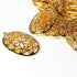 5 Pcs Gold Oval Charm Pendant- 24k Matte Gold Plated - Gold Oval With Filigree Design Pendant 38mmx24mm GPC111