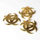 10 Pcs Designer Fancy Crescent Moon Gold Plated Pendant 24k Gold Plated Crescent Pendant ,Jewelry Making BulkLot 31mmx29mm GPC136 - Tucson Beads