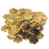 50 PCS Gold Plated Designer Clover,Flower Charms, Golden Stamp , Jewelry Making Supplies 12mm Bulk Lot GPC530