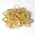 25 Pcs 24k Gold Plated Copper Ring Charms, Round Charm, Copper Ring, Casting Ring, Jewelry Making Tools, 12mm , GPC500