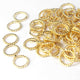 25 Pcs 24k Gold Plated Copper Ring Charms, Round Charm, Copper Ring, Casting Ring, Jewelry Making Tools, 12mm , GPC500 - Tucson Beads
