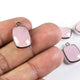 5 Pcs Rose Quartz Oxidized Sterling Silver Gemstone Faceted  Rectangle Shape Pendant-18mmx11mm SS783 - Tucson Beads