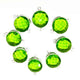 8  Pcs Peridot 925 Sterling Silver Faceted Round Shape Connector - Gemstone 21mx10mm SS584 - Tucson Beads