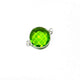 8  Pcs Peridot 925 Sterling Silver Faceted Round Shape Connector - Gemstone 21mx10mm SS584 - Tucson Beads