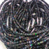 1 Long Strand Black Ethiopian Welo Opal Smooth Rondelles -  3mm-5mm 17 Inches long BR0122