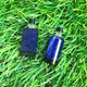 Matched Pairs Natural Lapis ,Black Onyx Joined Smooth Bottle Shape Loose Gemstone  26mmx11mm BG017 - Tucson Beads