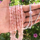 475 Ct. 3 Strands Of Genuine Morganite Necklace -Smooth Oval Beads - Rare & Natural Morganite Necklace - Stunning Elegant Necklace - SPB0020 - Tucson Beads