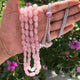 470 Ct. 2 Strands Of Genuine Morganite Necklace - Faceted Oval Beads - Rare & Natural Morganite Necklace - Stunning Elegant Necklace - SPB0018 - Tucson Beads