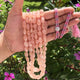 855  Carats 3 Strands Of Precious Genuine Morganite Necklace - Smooth oval  Beads -  Rare & Natural Necklace - Stunning Elegant Necklace SPB0019 - Tucson Beads