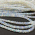 1 Long Strand Ethiopian Welo Opal Smooth Rondelles - Ethiopian Roundelles Beads 3mm-5mm 16 Inches BR03087