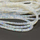 1 Long Strand Ethiopian Welo Opal Smooth Rondelles - Ethiopian Roundelles Beads 3mm-5mm 16 Inches BR03087 - Tucson Beads