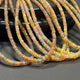 1 Long Strand Ethiopian Welo Opal Smooth Rondelles - Ethiopian Roundelles Beads 3mm-5mm 16 Inches BR03088 - Tucson Beads