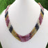 270ct.5 Strands Of Genuine Multi Sapphire Necklace-Faceted Rondelle Beads-Rare & Natural Necklace - Stunning Elegant Necklace 3mm-4mm BR2294