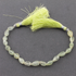 1 Strand Prehnite Faceted Briolettes - Tear Drop Center Drill Beads 8mmx5mm-12mmx7mm= 7 Inches BR2739